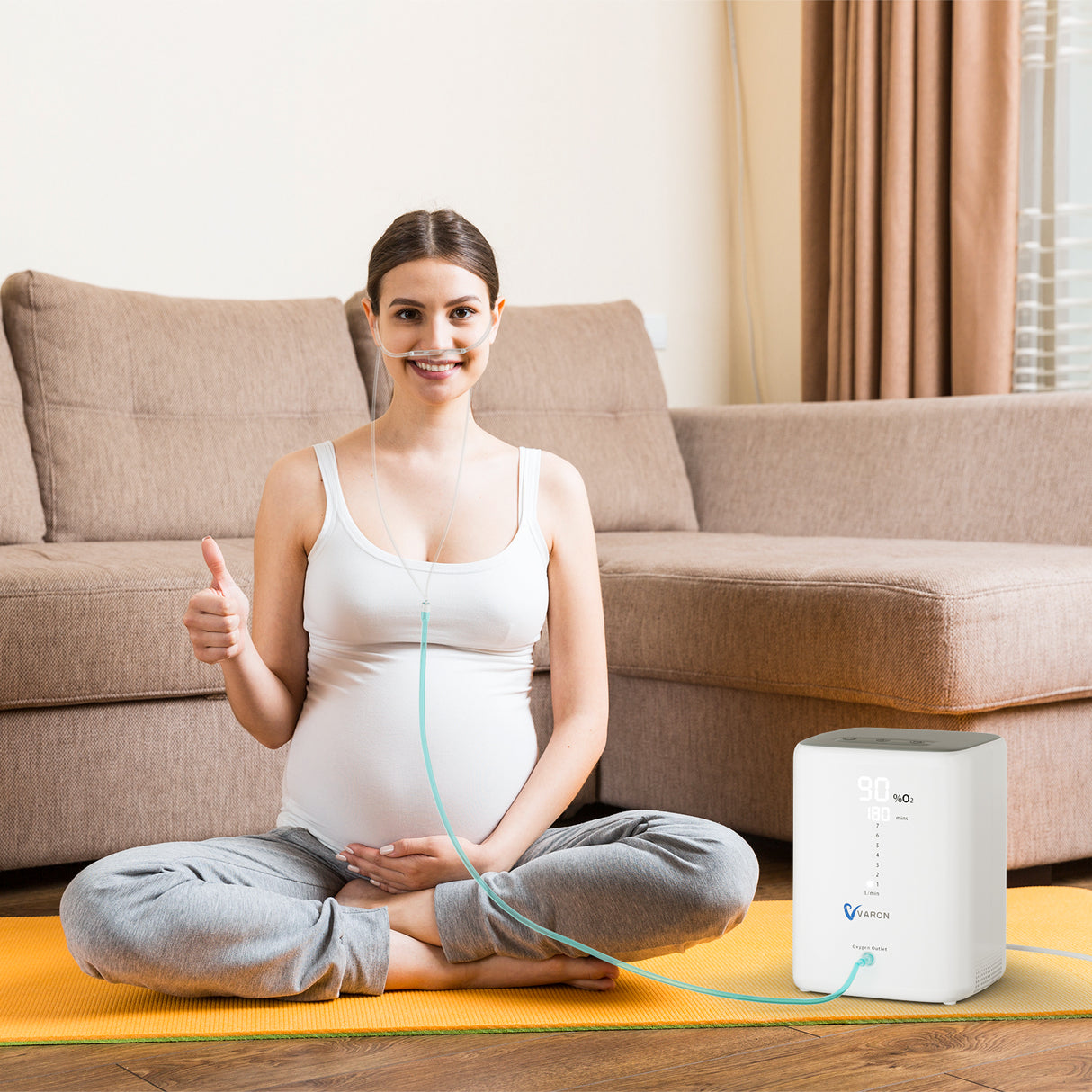 VARON VH-3 Hem-Syretillredare | 1-7 L/min Bekväm Terapi, CE-godkänd