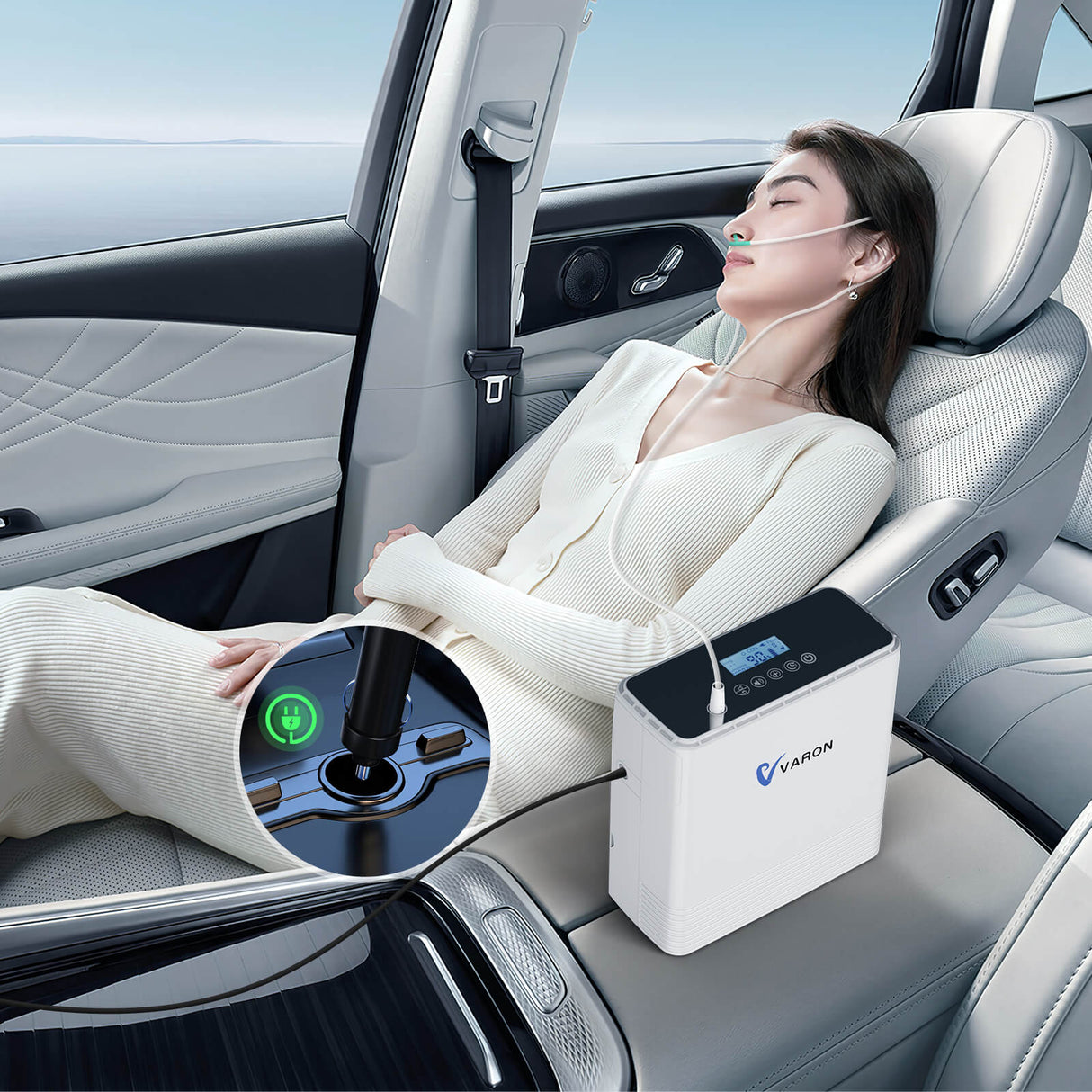 VARON VP-6 Kontinuerlig Portabel Syretillredare | 1-6 L/min Flöde, CE-godkänd