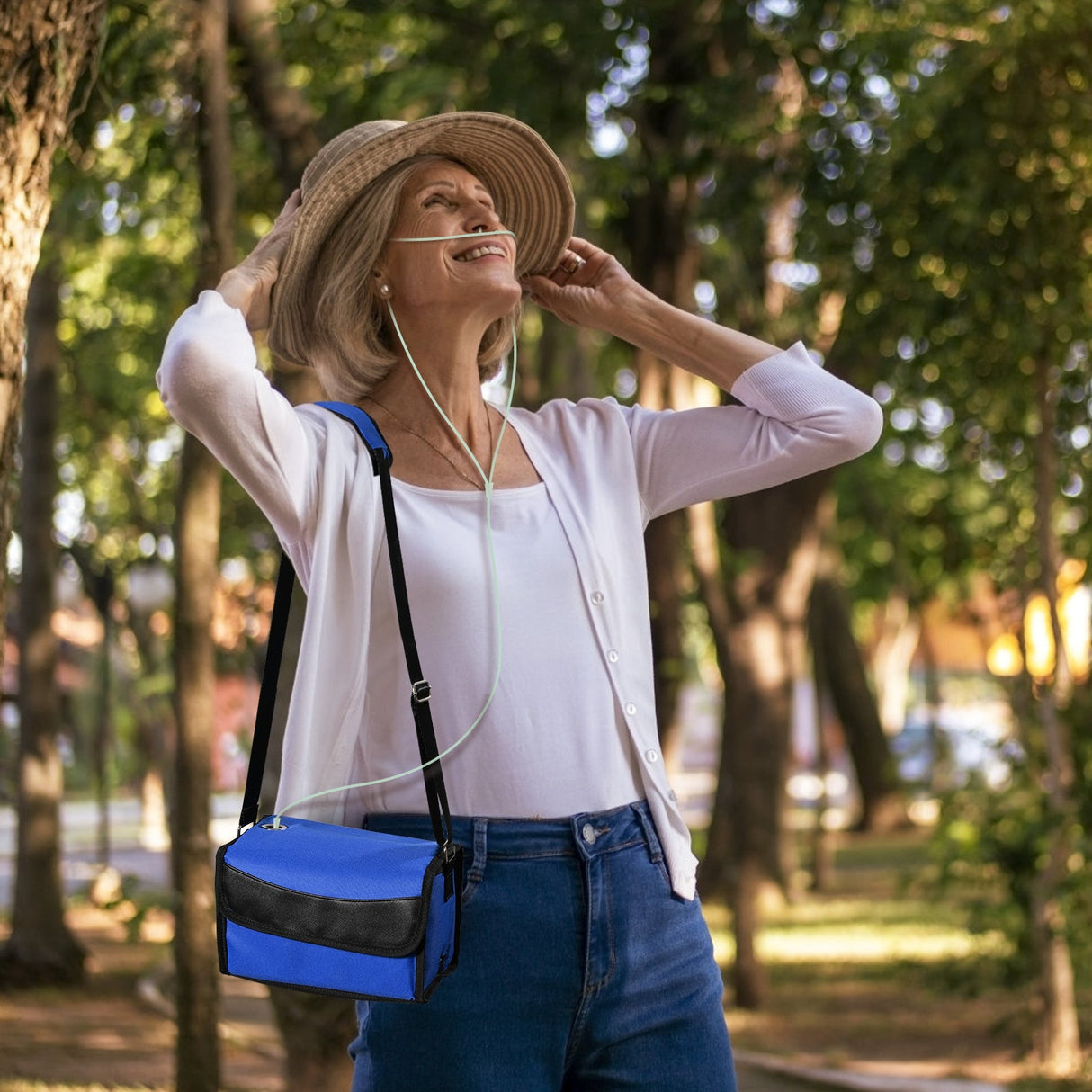 VARON VL-2 Lätt 3L/min Kontinuerlig Portabel Bärbar Syrgaskoncentrator, CE-godkänd