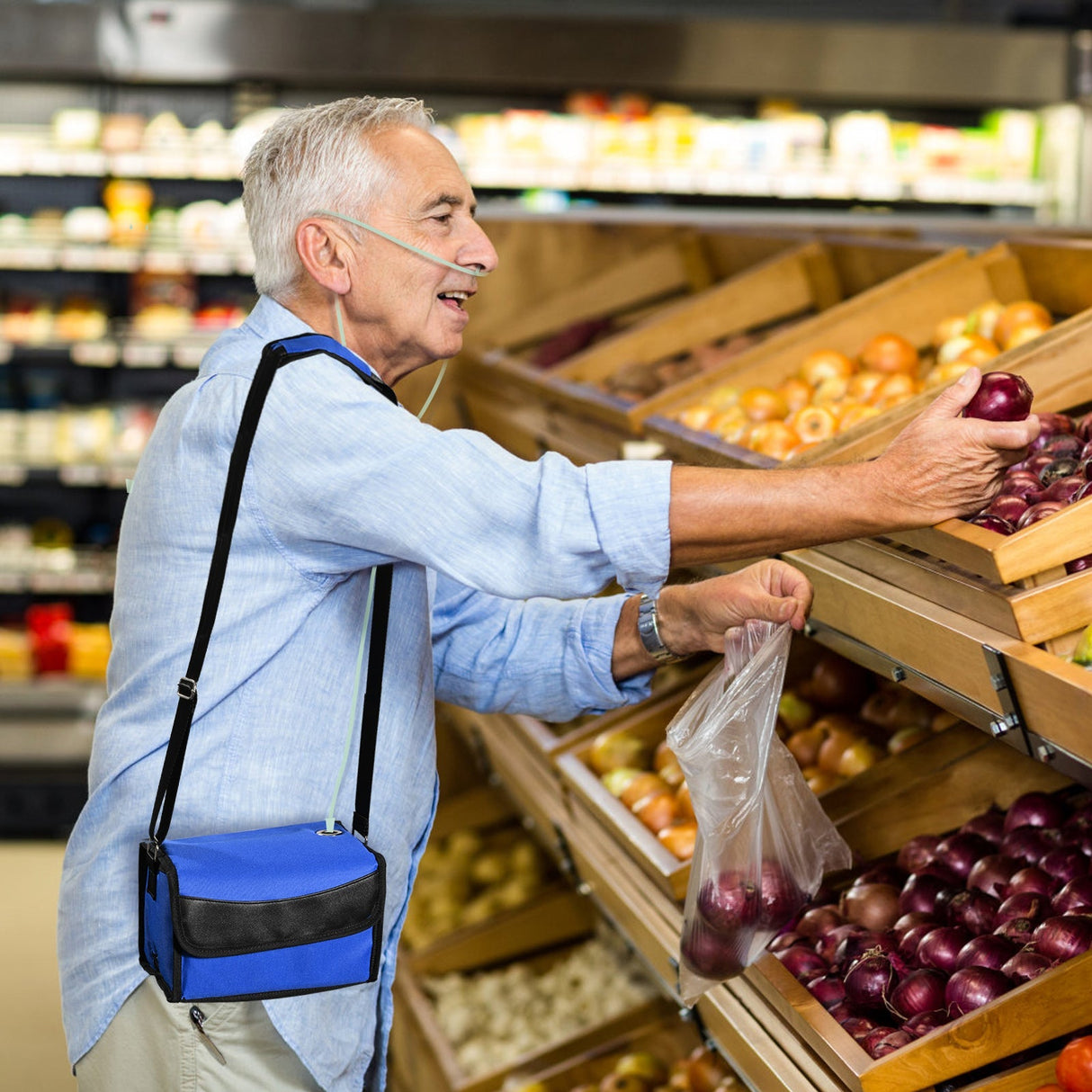 VARON VL-2 Lätt 3L/min Kontinuerlig Portabel Bärbar Syrgaskoncentrator, CE-godkänd