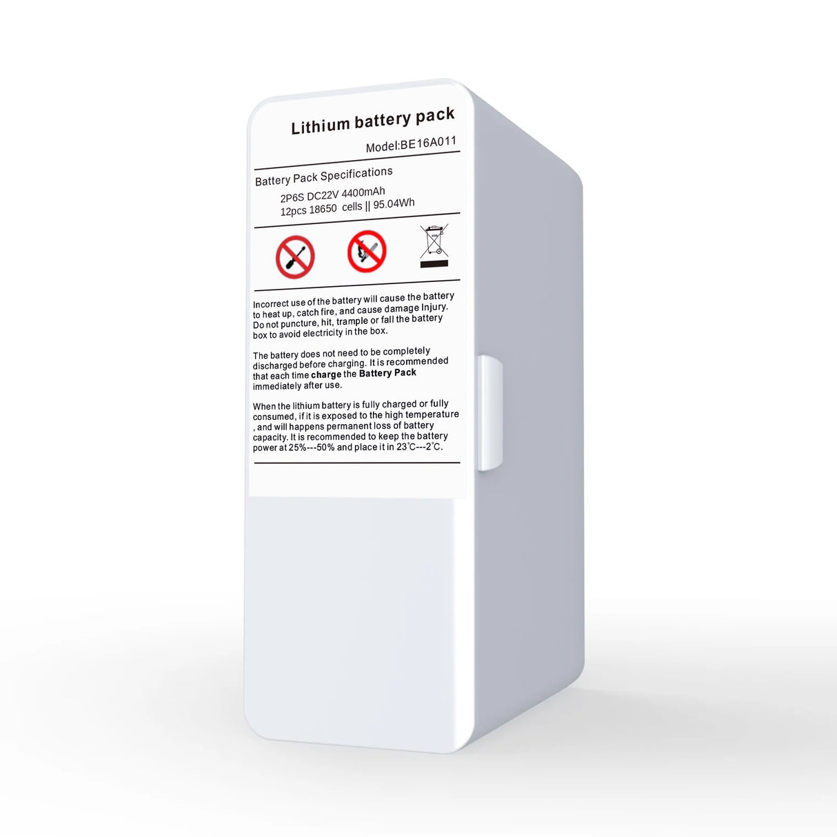 Utbytbar 24V litiumjonbatteri till VP-6 syrekoncentrator