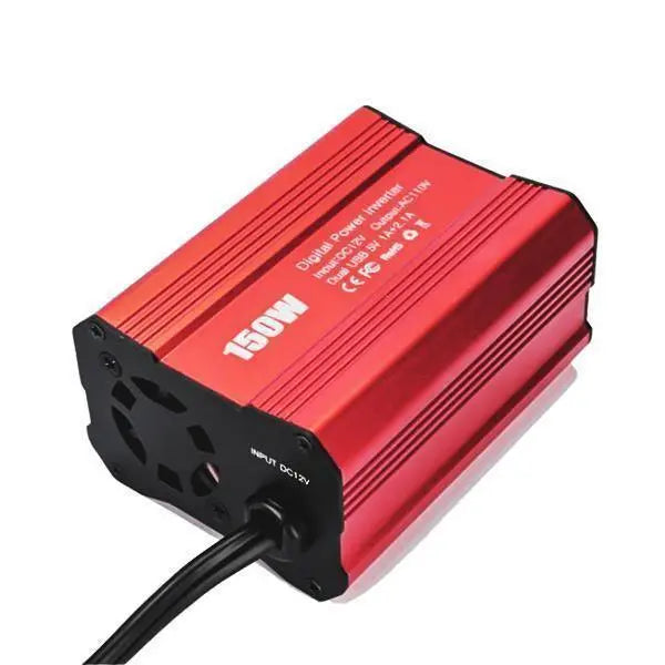 Bilomvandlare 150W med dubbel USB-port 3,1A | 12V till 110V/220V
