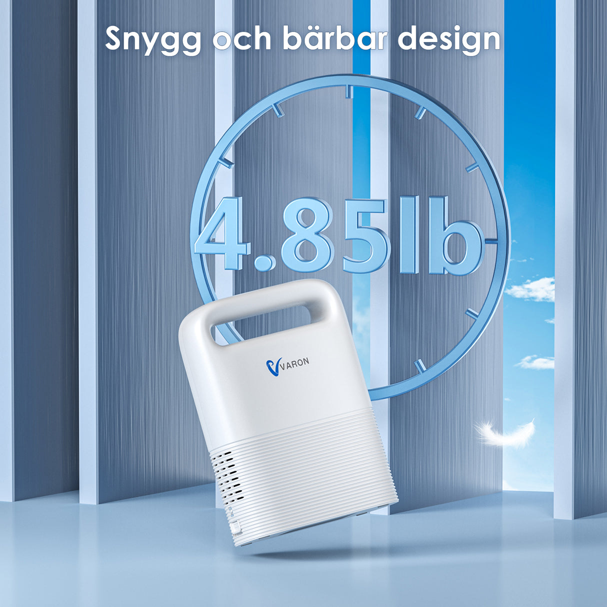 VARON VP-2 Pulse bärbar syrekoncentrator | 93 % syre, lång batteritid, CE-godkänd