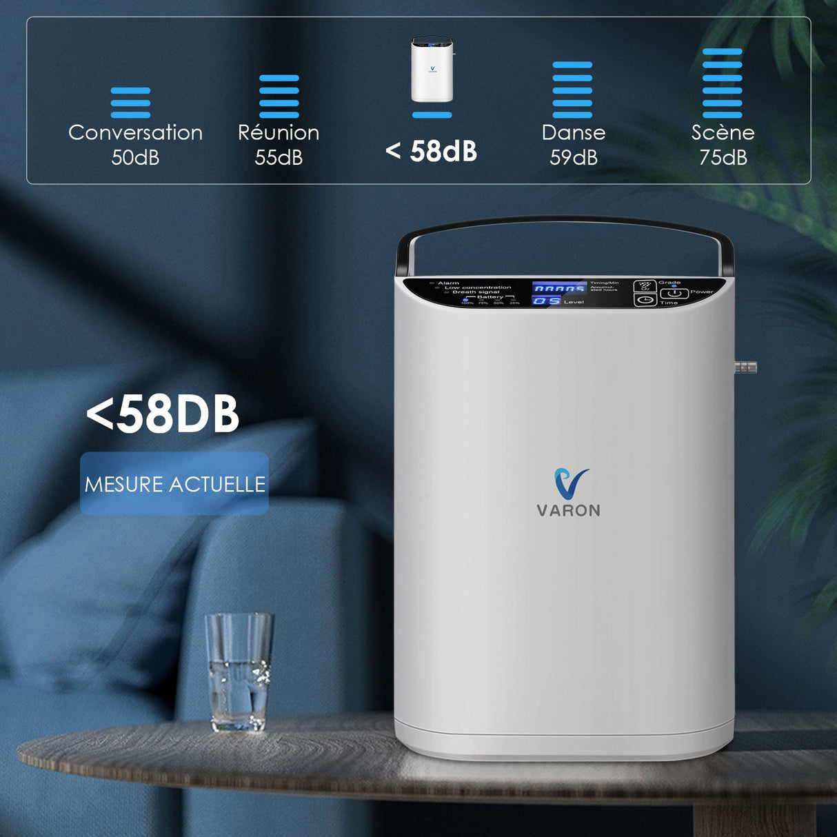 VARON VP-1 Pulsportabel Syretillredare | 24-timmars Drift, CE-godkänd