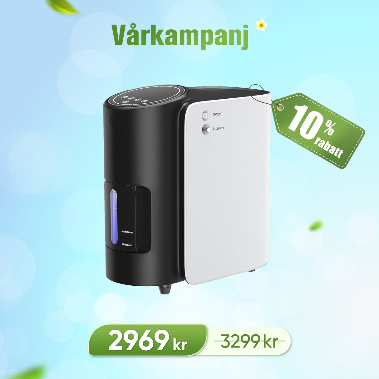 VARON VH-1 Syrgaskoncentrator i Hemmet | 1-7 L/min, Vital Seniorhälsa, CE-godkänd