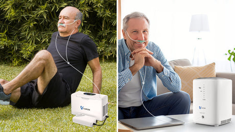 Den perfekta kombinationen: CPAP-utrustning och syreutrustning, som hjälper dig att få bättre sömn och andning.