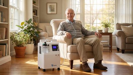 Så förbättrar en syrgaskoncentrator livskvaliteten för äldre personer