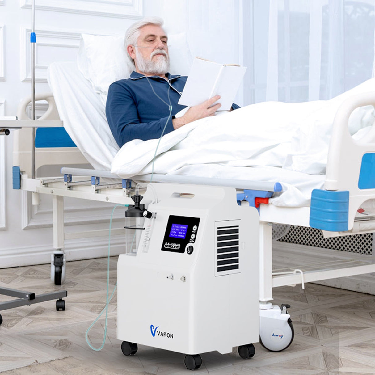 VARON Serene 5L Syretillredare | Låg Bullernivå, 72-timmars Drift, FDA-godkänd