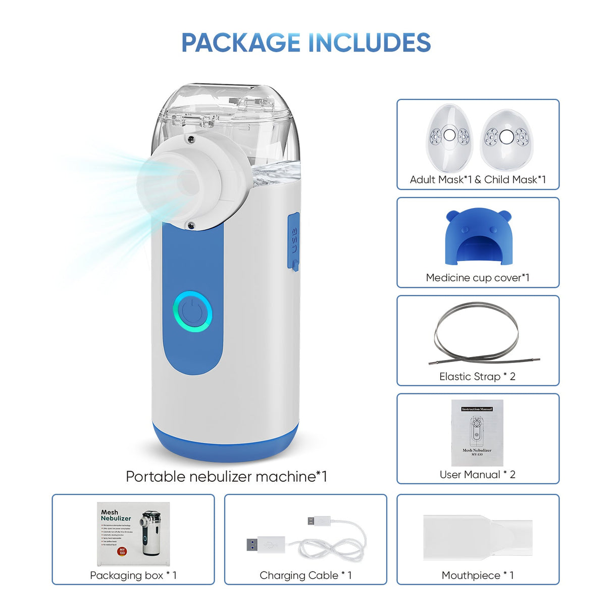 VARON Bärbar Nebuliser för barn MY-133