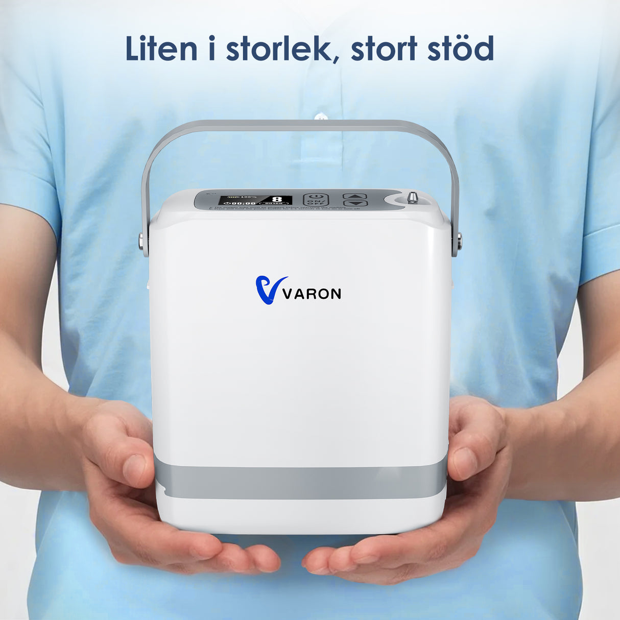 【Förförsäljning】 VARON VP-8G | Bärbar pulserad syrgaskoncentrator - 93 % renhet - förlängd batteritid