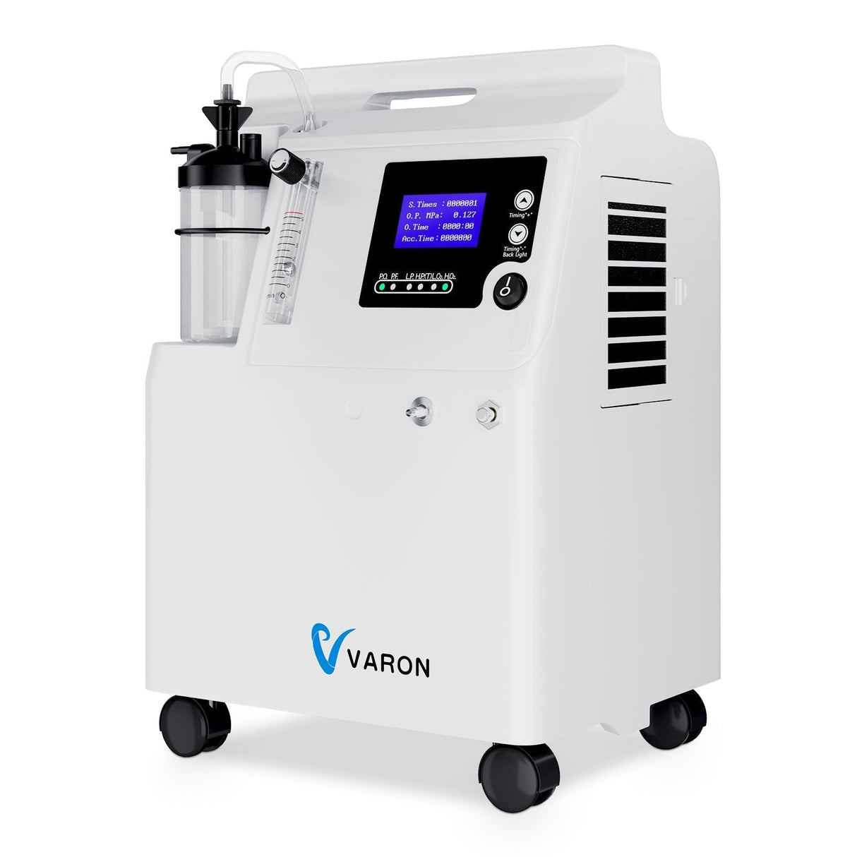 VARON Serene 5L Syretillredare | Låg Bullernivå, 72-timmars Drift, FDA-godkänd