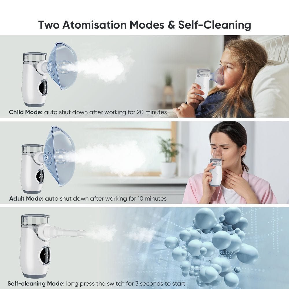 VARON Bärbar Nebuliser för inhalationsbehandling MY-135B