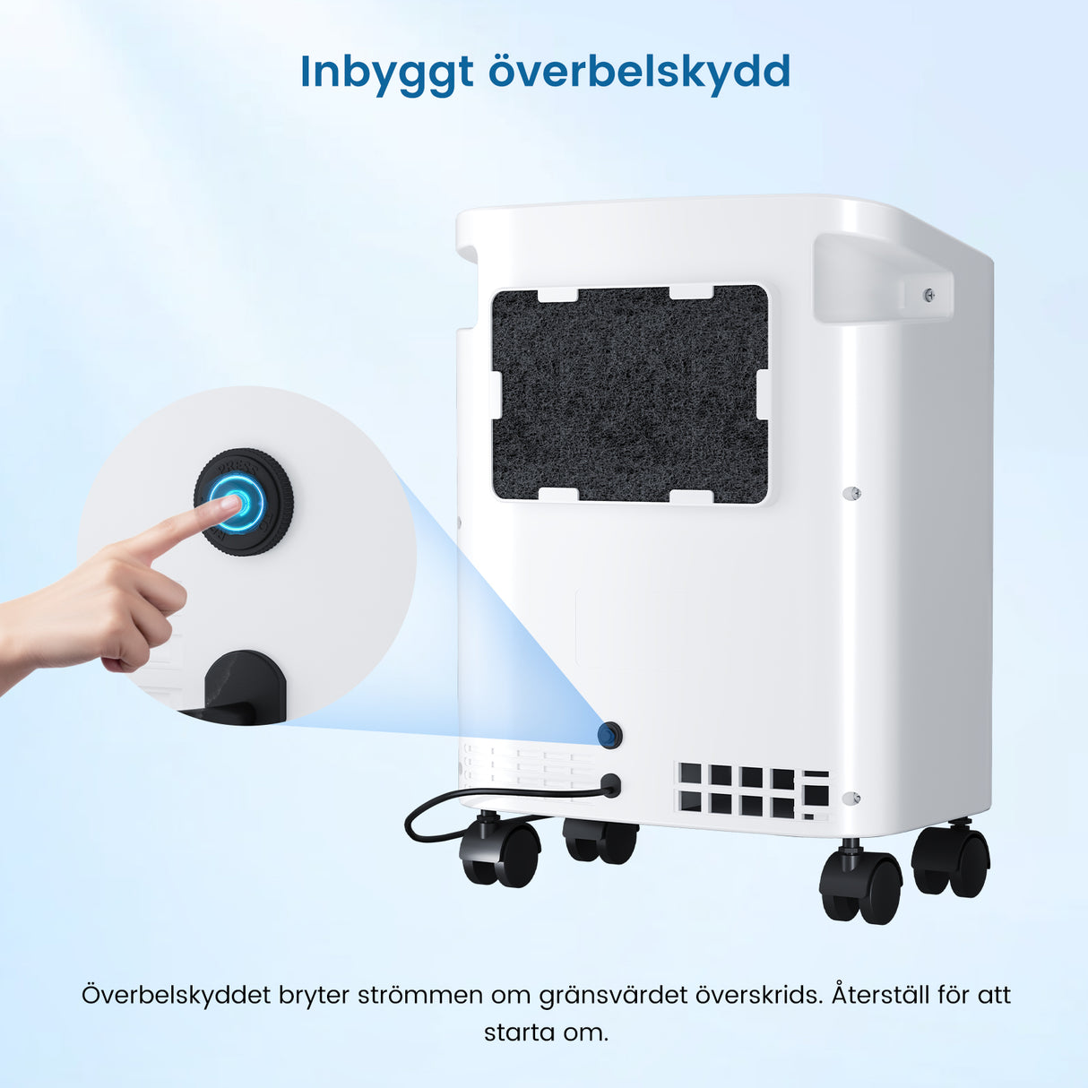 VARON VH-3 PRO Hem-Syretillredare | 10-stegskontroll, Bekväm Terapi, CE-godkänd