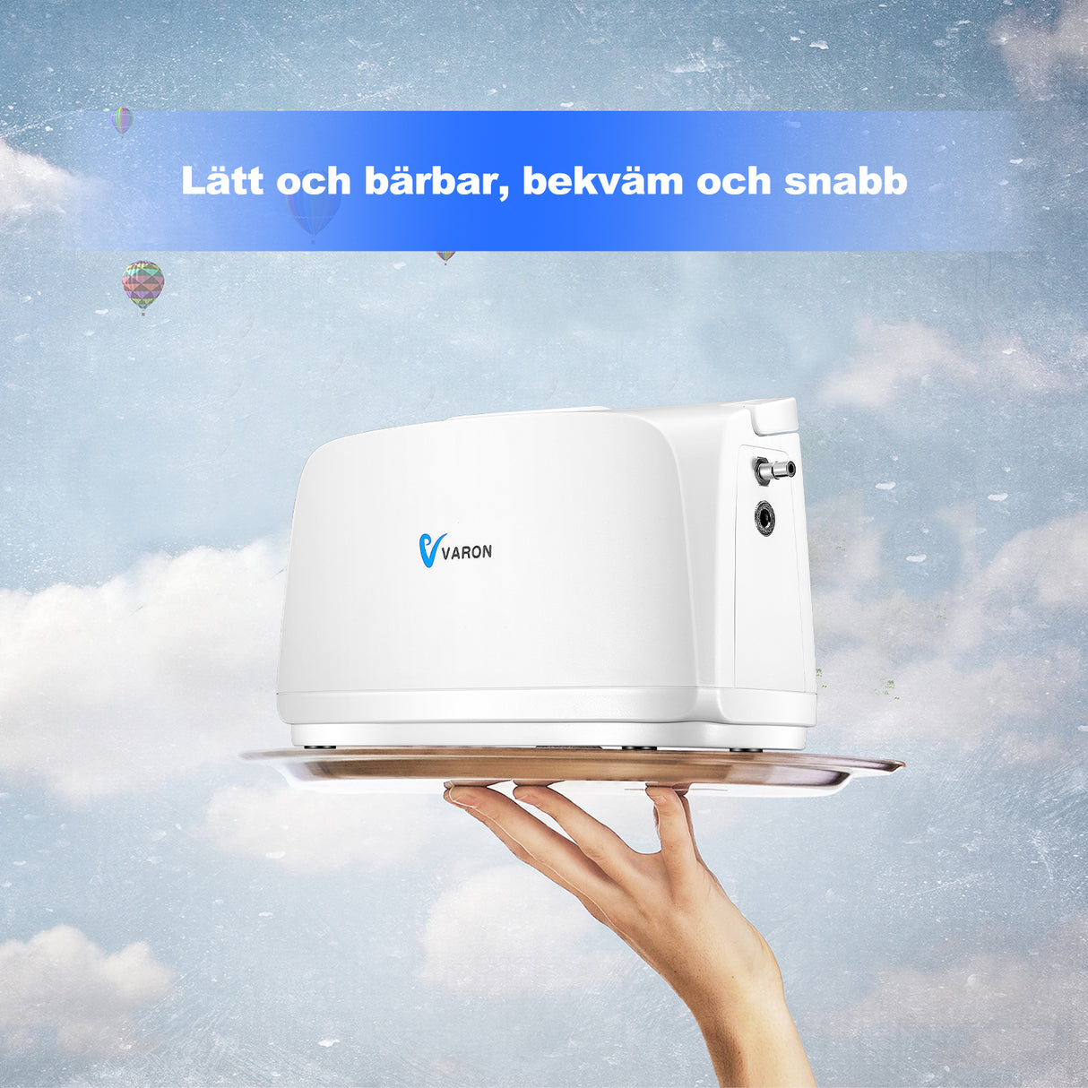 VARON VL-1 Pulssyretillredare | Perfekt för Rörlighet, CE-godkänd
