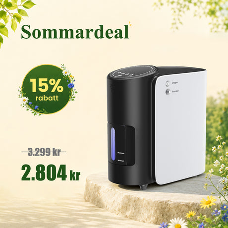 VARON VH-1 Syrgaskoncentrator i Hemmet | 1-7 L/min, Vital Seniorhälsa, CE-godkänd