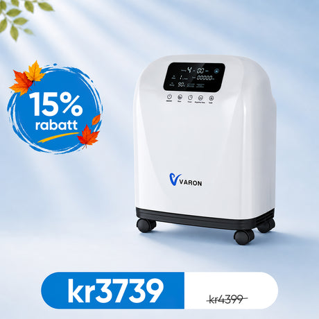 VARON VH-2 Pro Home Oxygen Concentrator | 9-Level Control, 24-Hour Operation, CE Approved